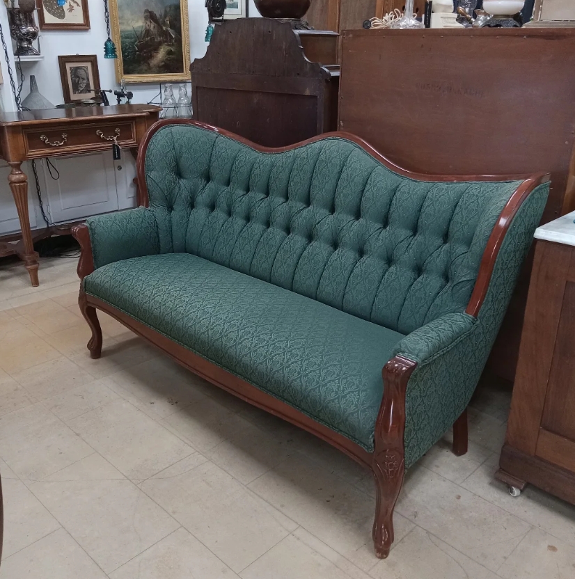Upholstered Victorian Sofa